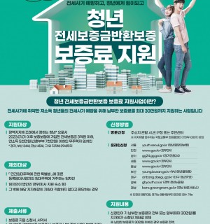 청년 전세보증금반환보증 보증료 지원 사업