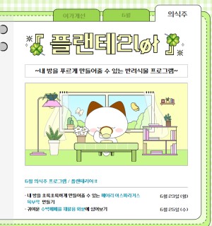 <플랜테리어> 6월 의식주